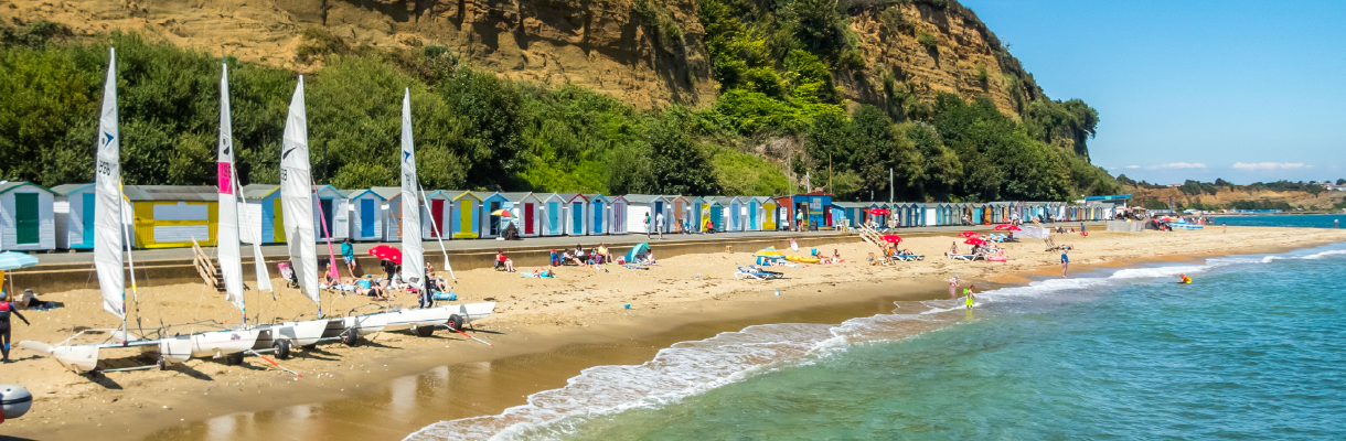Shanklin beach on the Isle of Wight